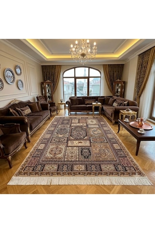 Minyatür 200 X 300 İran İpek Halı Gri