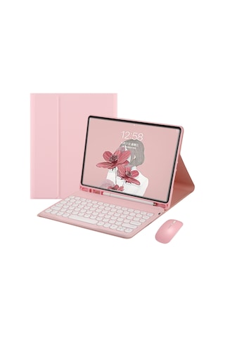 Maiyame 2021 İpad Pro 11 & Mini 6 İçin Şık Bluetooth Dokunmatik Klavyeli Deri Kılıf - Kalem Yuvası Ve Dayanıklı
