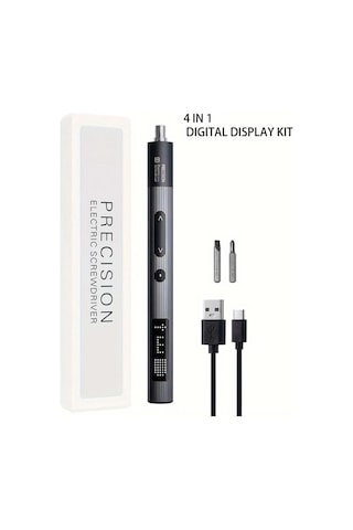 Honeybeeshop 1 Takım 4ü 1 Arada Hassas Elektrikli Tornavida Seti 2 Manyetik Uç Ve Led Işık Profesyonel Tamir Aletleri