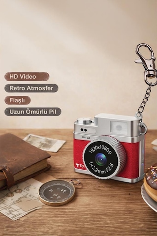 Torima CMR35 Mini Anahtarlık 1080P Dijital Fotoğraf Video Kamera