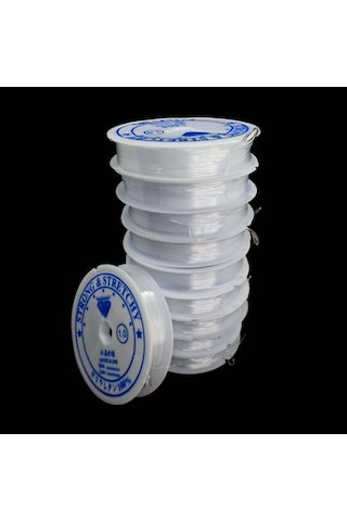 10 Adet Lastikli Misina Ipi Tesbih Bileklik Yapımı Için Esnek Ip 327428896 Çok Renkli