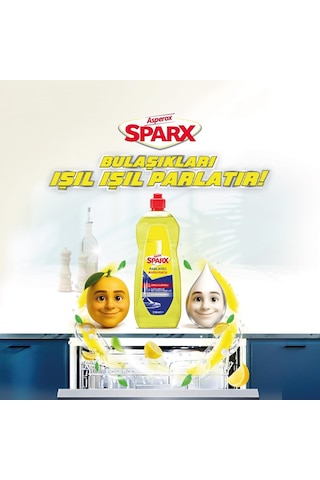 Asperox Sparx Bulaşık Makinesi Parlatıcı &amp Kurutucu Sirkeli Ve Limonlu 400 Ml