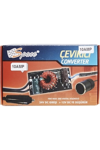 Converter Çevirici (24-12V Çevirici) 10 Amper / Icca50