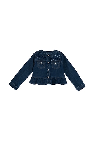 Chicco Kız Bebek Kot Ceket 09102001000000 000085 Lacivert