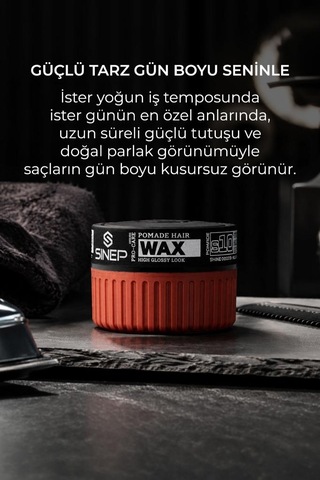 Sinep Pro-care Serisi Wax 150 Ml S10 Yüksek Tutuş Çok Parlak Odunsu Kokulu