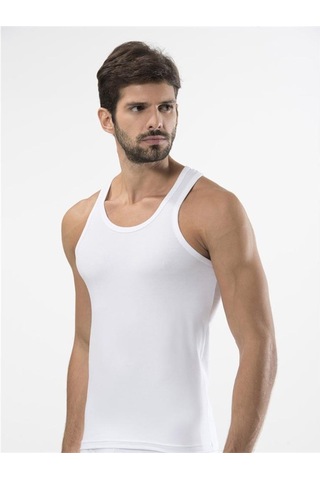 Türen 171 Likralı Spor Erkek Atlet-beyaz Beyaz