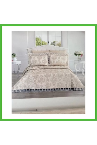 Vaveni Şönil 3 Parça Çift Kişilik 255x265 Cm Lüx Yatak Örtüsü Seti Çeyizlik Yatak Takımı Arz