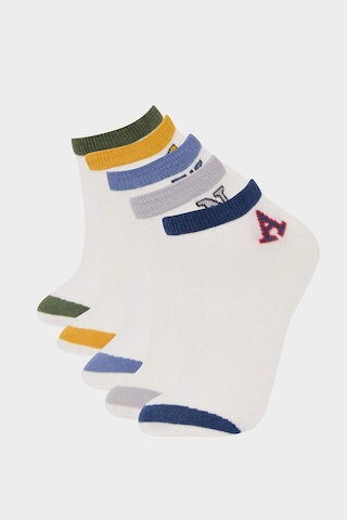 DeFacto Erkek Çocuk 5'li Pamuklu Patik Çorap E5498A8NSWT1