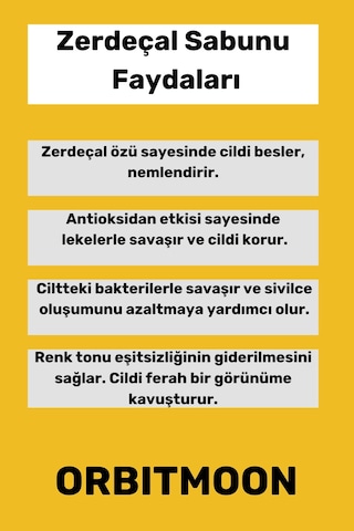 Özel Üretim Doğal El Yüz Saç Vücut Cilt Güzel Kokulu Leke Karşıtı Orijinal Zerdeçal Ekstraktı Sabunu