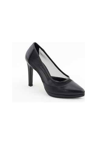 Seç Kundura Şnk 7535 Fileli Stiletto Ayakkabi Siyah