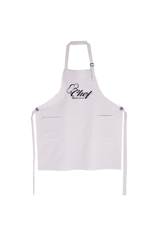 Mutfak Önlüğü Kişiye Ve İsme Özel Nakışlı Mutfak Önlüğü Şef 1 Farklı Renkler Gri