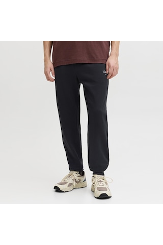 Jack & Jones Erkek Nakis Detayli Regular Fit Esofman Alti - Gordon - 12288641 Siyah