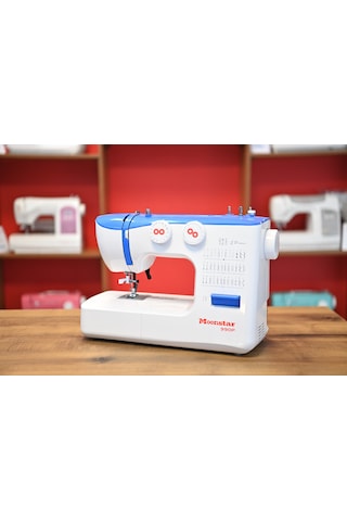 Moonstar Ev Tipi Düz Dikiş Makinesi 36 Desenli 990p Mavi