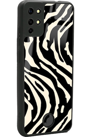 Reeder S19 Max Zebra Tasarımlı Glossy Telefon Kılıfı Çok Renkli