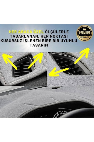 Ford Fıesta Torpido Koruması Kırmızı