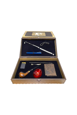 Pipsan Pipo Ahlat Ağacı Balsa Filitreli Çakmaklı Cüzdan Bileklik Tesbih Set 605719-709148