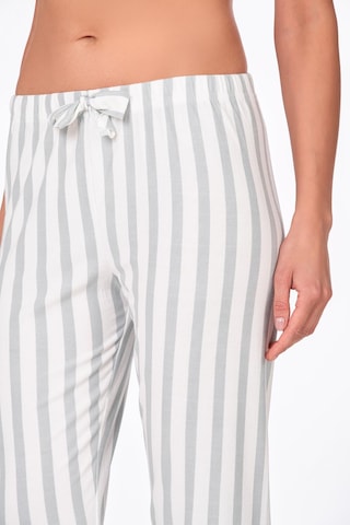 Kompedan Kadın Süet Çizgili Pijama Tek Alt Desen 9