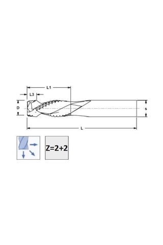 6x20x6 Z 2+2 Talaş Kırıcılı Poz- Neg Premıum X-tremeblue Performans