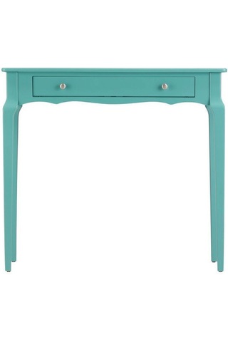 Wooding 85 Cm Çekmeceli Masif Turkuaz Lake Bonamy Dresuar Turkuaz