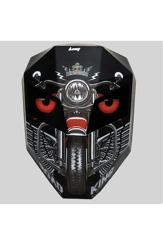 Missidea Road King Led Işıklı Sırt Çantası Motorcu Çantası Büyük Boy Siyah