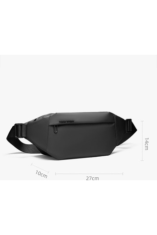 Erkekler İçin Şık Ve Su Geçirmez Bel Çantası - Pratik Ve Konforlu Günlük Kullanım Siyah