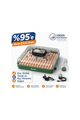 Kuluçka Makinesi Tam Otomatik 110 Yumurta Kapasiteli - Su Pompalı Ve Yedek Motorlu Bx-316434