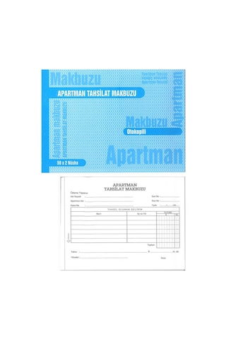 Apartman Tahsilat Makbuzu Otokopili 2/50 1 Adet Apartman Aidat Ma