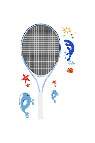 Avessa Flg-623 L.blue Flamingo Desenli Tenis Raketi Mavi