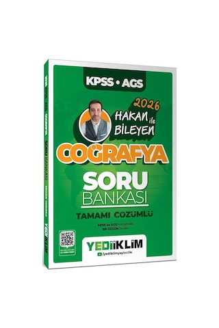 Yediiklim 2026 Kpss Ags Coğrafya Konu-soru Ve Haritalarla Türkiye Coğrafyası Seti 3 Kitap Hakan Bileyen