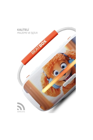 Powerway Beatbox Led Işıklı USB SD Aux FM Radyo Bluetooh Hoparlör