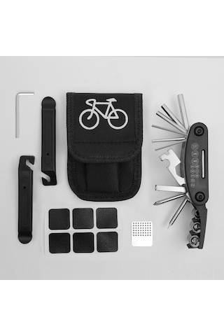 Teltree Bisiklet Tamiri İçin Taşınabilir Tamir Seti - Çapraz Sınır Araç Gereçleri, Lastik Tamiri Ve Bakım Aletleri Kombinasyonu Çok Renkli