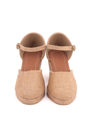 Star Tombis Gerçek Elişi Hasır Dolgu Topuk Keten Hasır Espadril Handmade Hasır