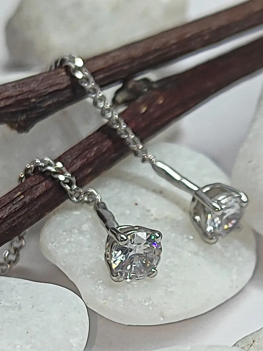 Sılver Whale Uzun Uzatmalı Gümüş Küpe Klips 44561354 Diğer