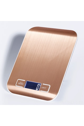 Youtek Güçlü Şarjlı Paslanmaz Çelik Mutfak Terazi - 5kg/1g Hassasiyetli, Ev Ve Pastane Kullanıma İdeal, Siyah Kasa Gümüş Platform Çok Renkli