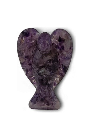 Doğaltaş Melek Epoksi Reçine Ametist Melek