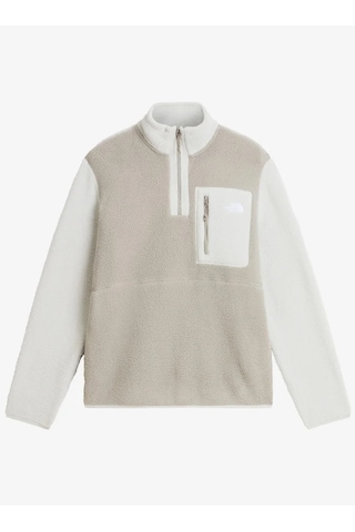 The North Face Yumiori 1/4 Zip Fleece Erkek Sweatshirt Gri