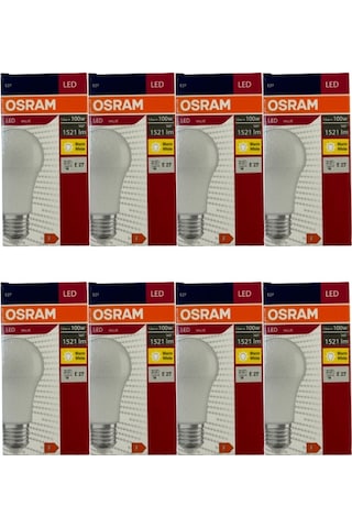 Osram 13w 100w 2700k Sarı Işık E27 Duylu Led Ampul 8 Adet