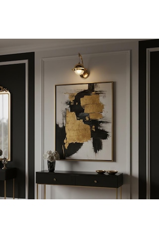 Bohem Aydınlatma Gold Duvar Apliği 3 Renk Led Modern Aplik Gold
