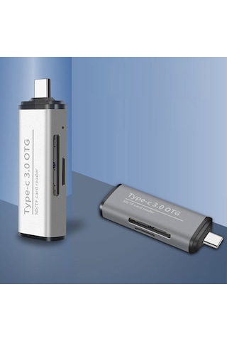 Usb Type C 3.0 Hızlı Card Reader Sd-Tf Hafıza Kart Okuyucu