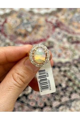 Opal Elmas Yüzük 055