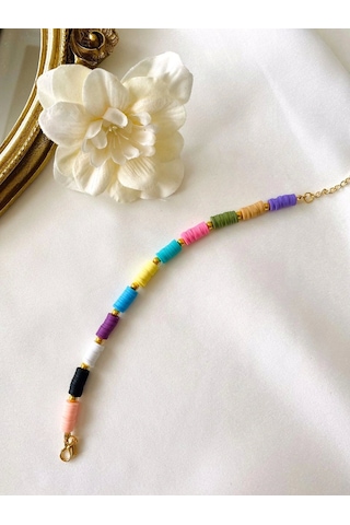 Mrs Flower Tırtıl Model Kadın Bileklik Çok Renkli
