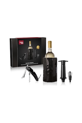 Vacu Vin Premium Şarap Seti 4 Parça Hediye Kutulu