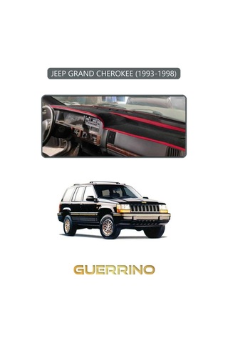 Jeep Grand Cherokee 1993-1998 Uyumlu Torpido Koruma Halısı Gri Kenar