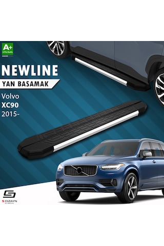S-dizayn Volvo Xc90 2 Newline Krom Yan Basamak 193 Cm 2015 Üzeri A+ Kalite