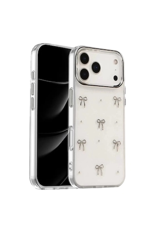 Mey İthalat Apple iPhone Uyumlu 17 Pro Fiyonk Desenli Kapak - Desen 5