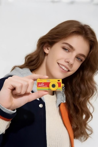 Torima Life Dijital Kamera Selfie Video Vlog Kamerası Mini Fotoğraf Makinesi CMR47 Sarı