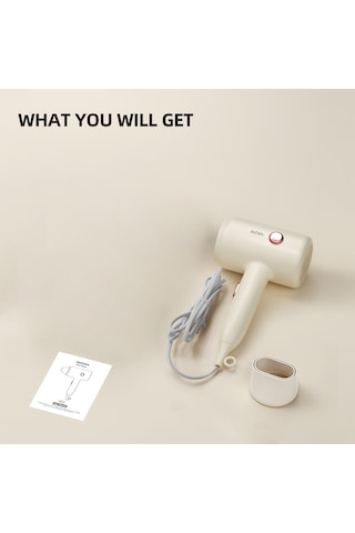 Moveevo Saç Kurutma Makinesi Yüksek Güç 1800w 3000m Negatif İyonlar Saç Kurutma Makinesi 3 Hız Ayarı Hafif Kadınlar İçin Saç