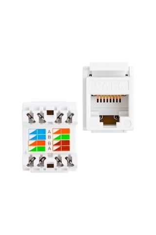 Rj45 Cat6 Şase 180 Derece Keystone Jack