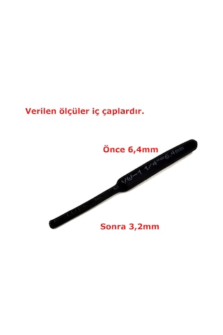 1 Metre 6,4mm Siyah Isı İle Daralan Makaron Kablo Izolasyon