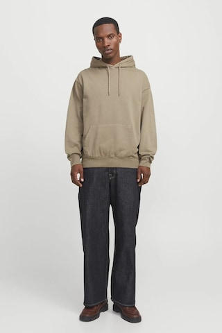 Jack & Jones Jjecharge Faded Erkek Sweatshirt Bej